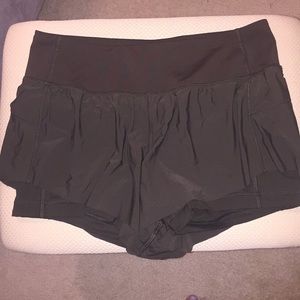 Lululemon olive green shorts